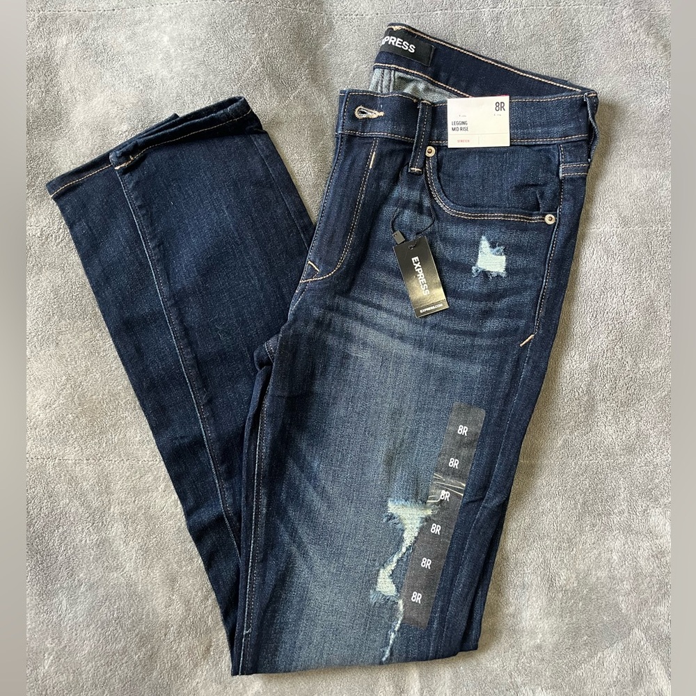 Express Jeans - mid rise, skinny jeans